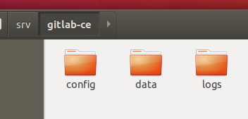 创建的gitlab文件夹